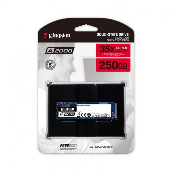 Ổ Cứng SSD Kingston NV1 250Gb PCIe NVMe Gen3x4 M2, 2280