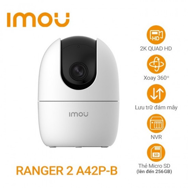 Camera Wifi 4MP IMOU IPC-A42P-B phát hiện người lạ bằng AI