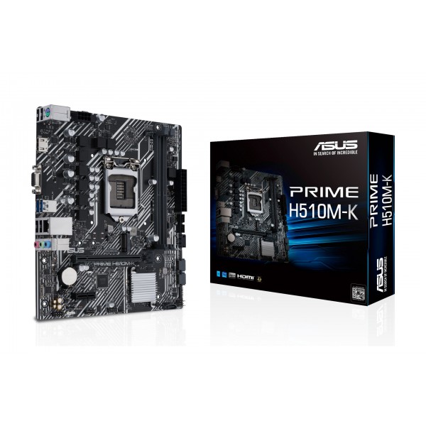 Mainboard ASUS PRIME H510M-K (Intel H510, Socket 1200, m-ATX, 2 khe Ram DDR4)