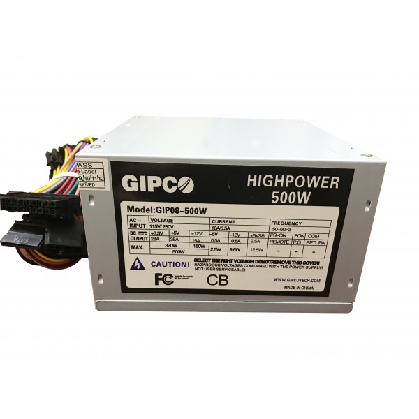 Nguồn GIPCO 500W Fan 8 cm