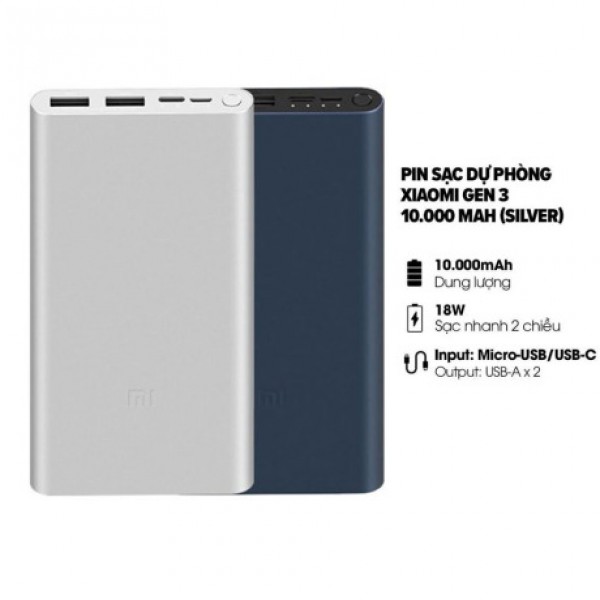 Pin Sạc Dự Phòng Xiaomi PLM13ZM 10000mAh