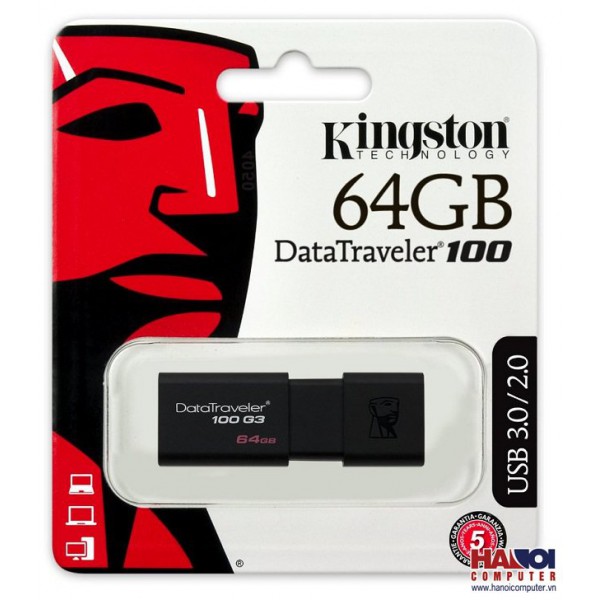 USB Kingston 64GB DT100G3 USB 3.0